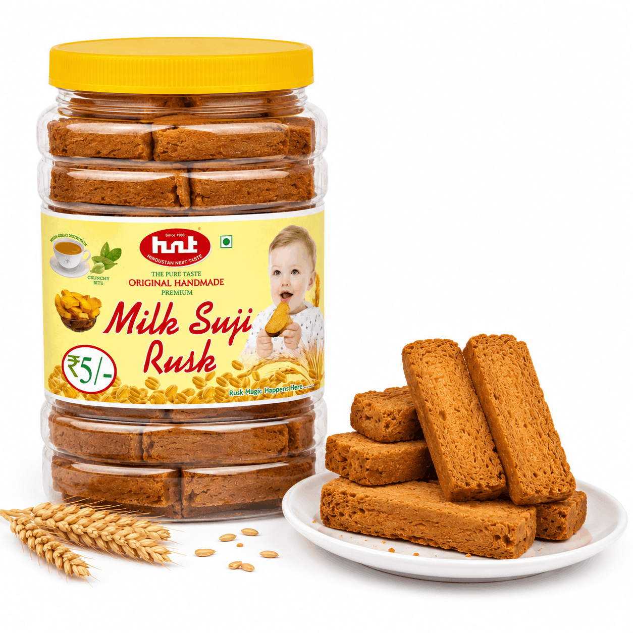 HNT Premium Milk Suji Rusk
