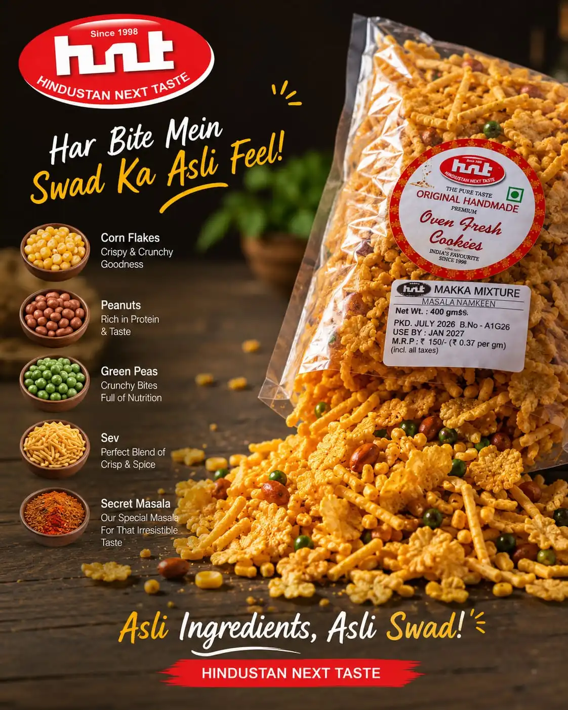 HNT Makka Mixture Namkeen