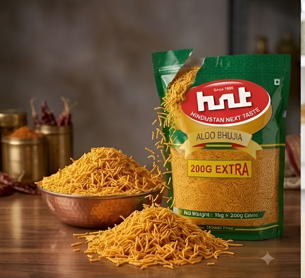 HNT Aloo Bhujia – Crispy & Spicy Traditional Namkeen