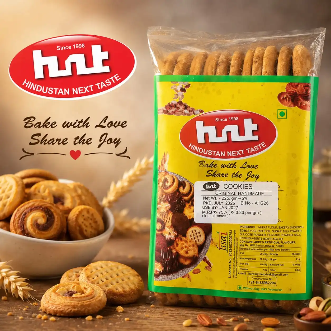 Hindustan Next Taste Tutti Frutti Cookies