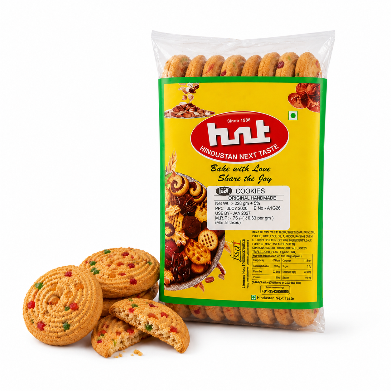 Hindustan Next Taste Tutti Frutti Cookies