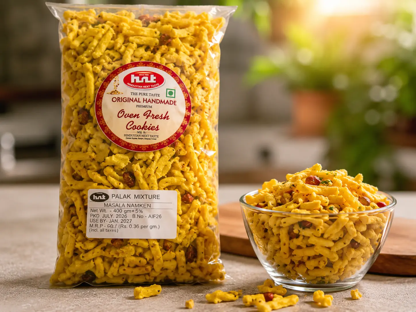 HNT Palak Mixture Masala Namkeen