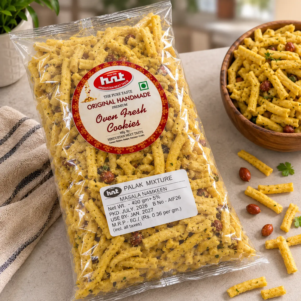 HNT Palak Mixture Masala Namkeen