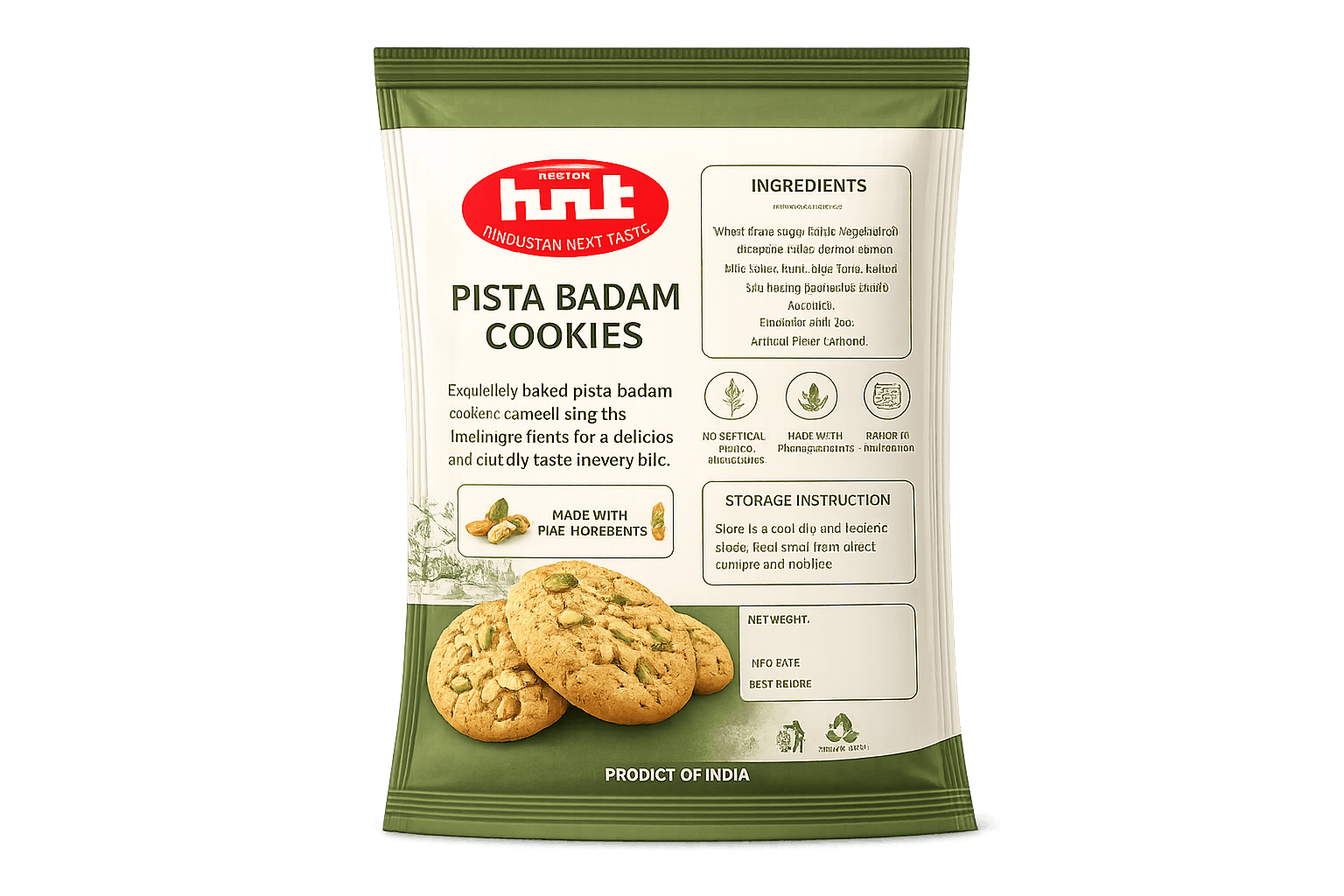 Pista Badam Cookies - HNT