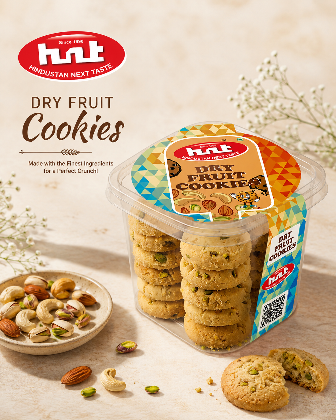 HNT Premium Dry Fruit Cookies