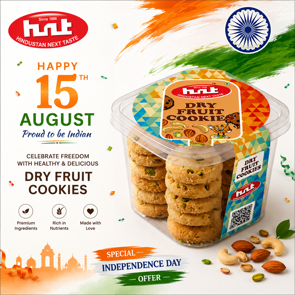 HNT Premium Dry Fruit Cookies