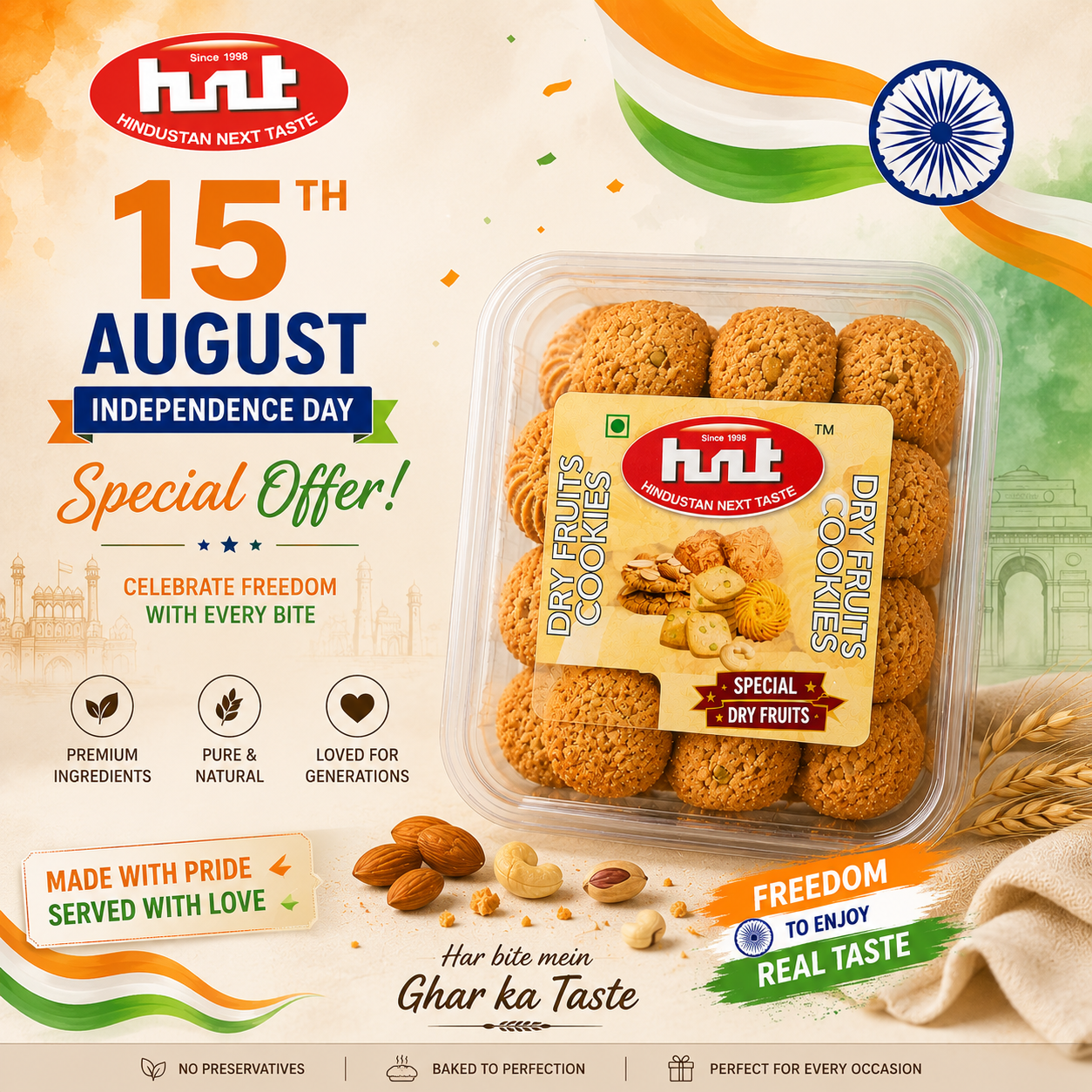 HNT Classic Dry Fruit Cookies