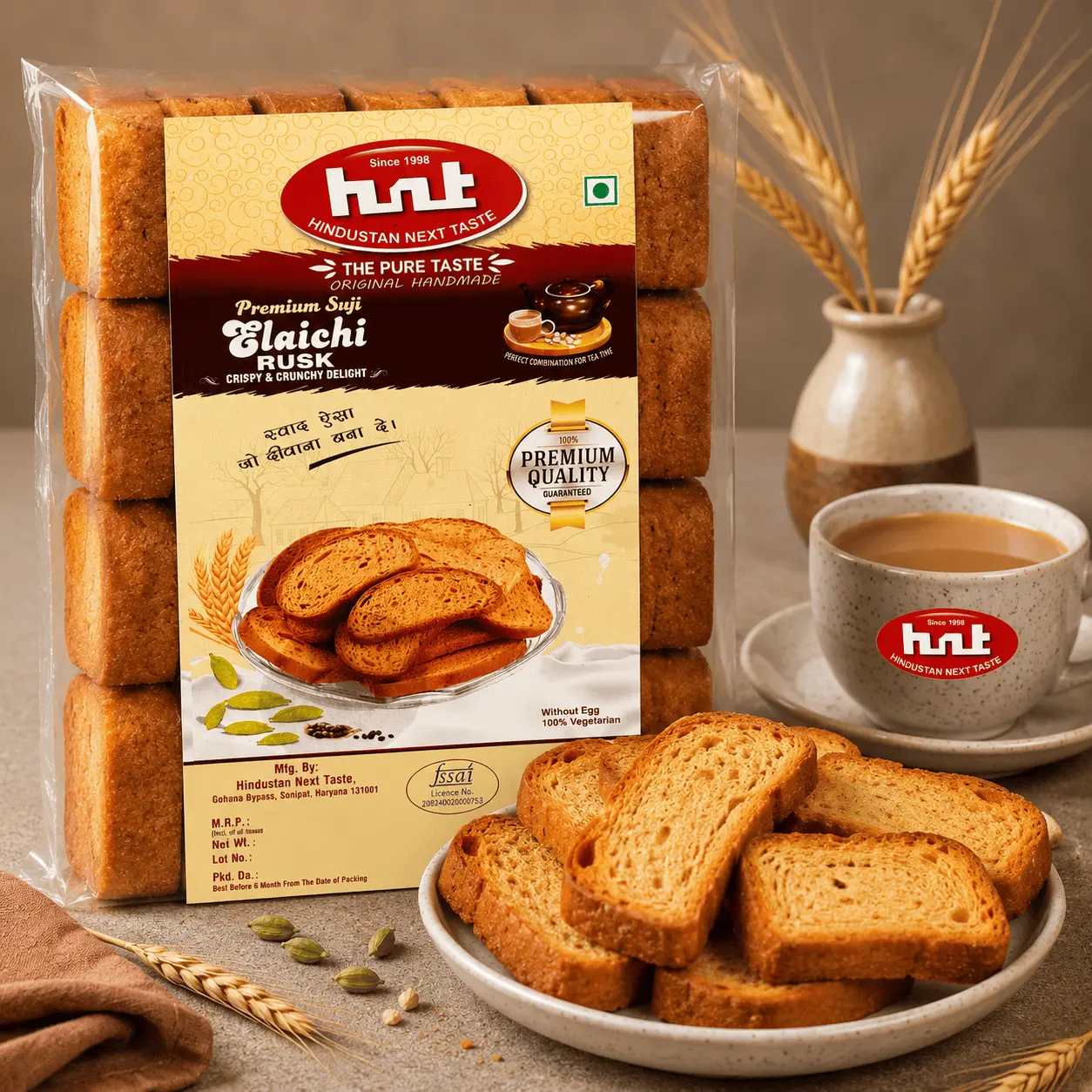HNT Premium Elaichi Rusk