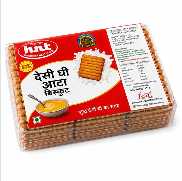 HNT Desi Ghee Atta Biscuits